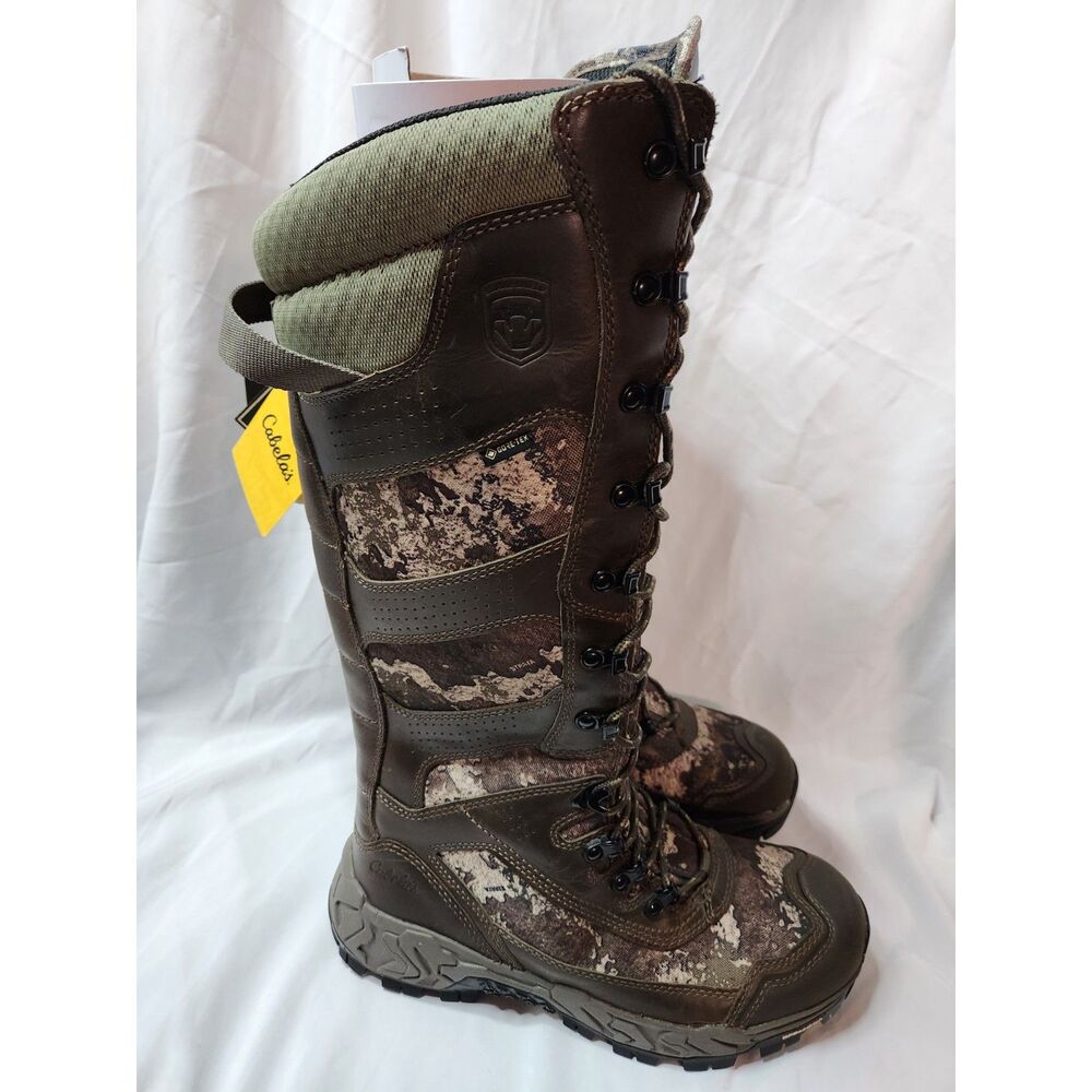 Cabela’s Treadfast GTX Snake Boots Men’s 9 Wide Waterproof GORE‑TEX